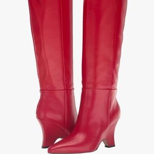 Sam Edelman Vance red leather boot SZ 7.5